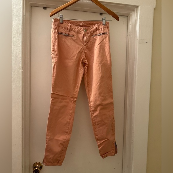 GUESS Pink/ Peach Jegging Leggings size 27 - Picture 3 of 12